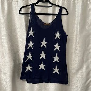 Star Spangled Sweater Tank Top